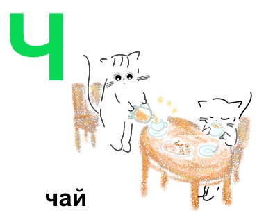 ねこと学ぶ キリル文字 - ロシア語アルファベットの森の散歩