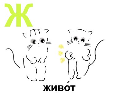 ねこと学ぶ キリル文字 - ロシア語アルファベットの森の散歩